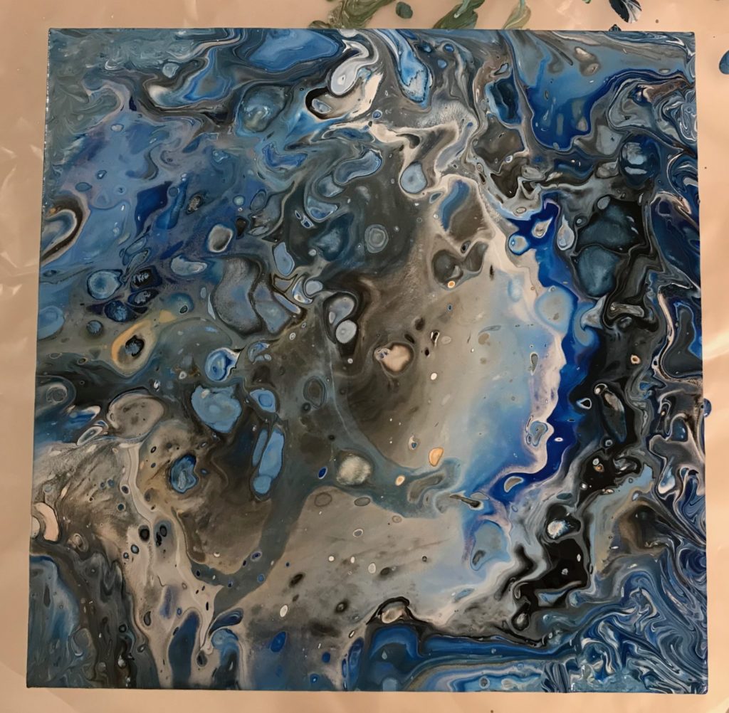 acrylique pouring