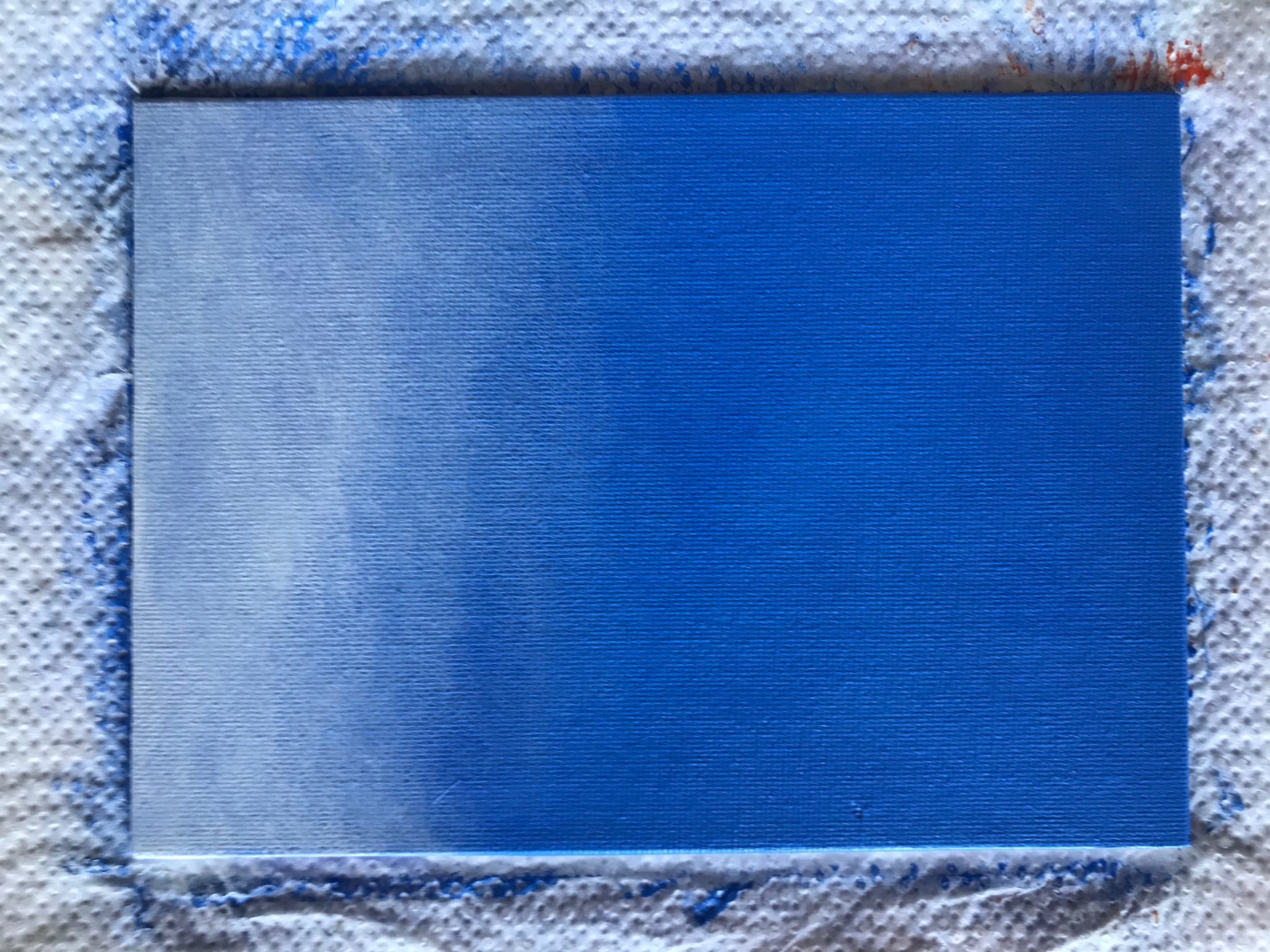 Le dégradé est renforcé par une nouvelle couche de Blanc de Titane + retardateur