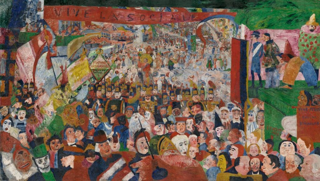 L'entrée du Christ à Bruxelles de James Ensor peinte en 1888