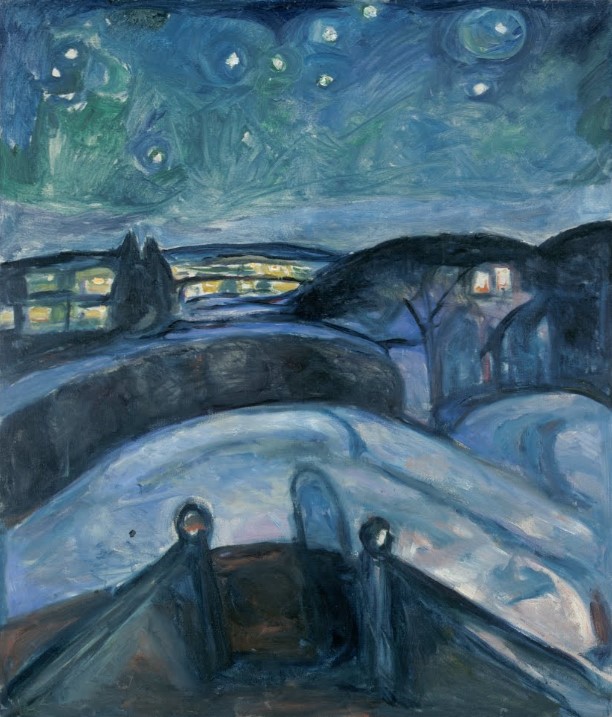 Nuit étoilée - Edvard Munch - 1925
